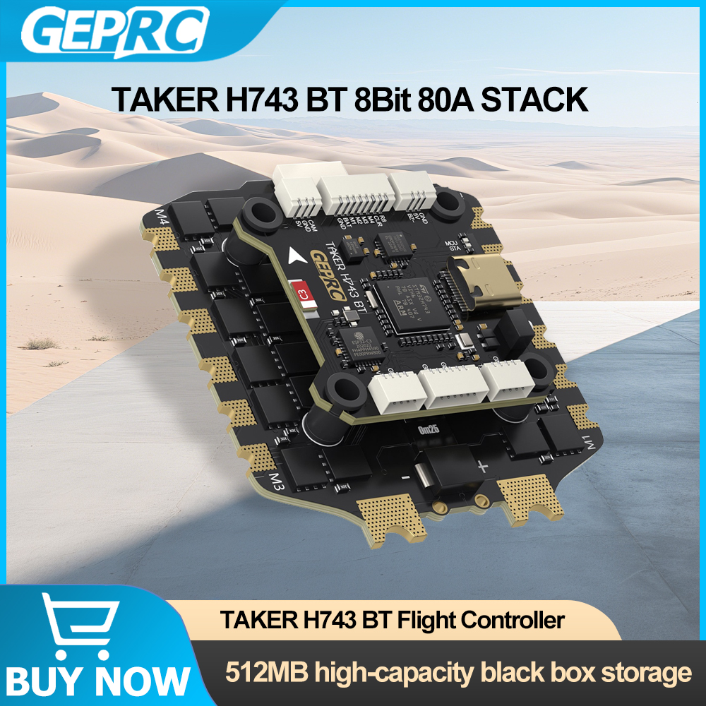 GEPRC TAKER H743 BT 8Bit 80A S - Drone Gimbal Controller recension och pris