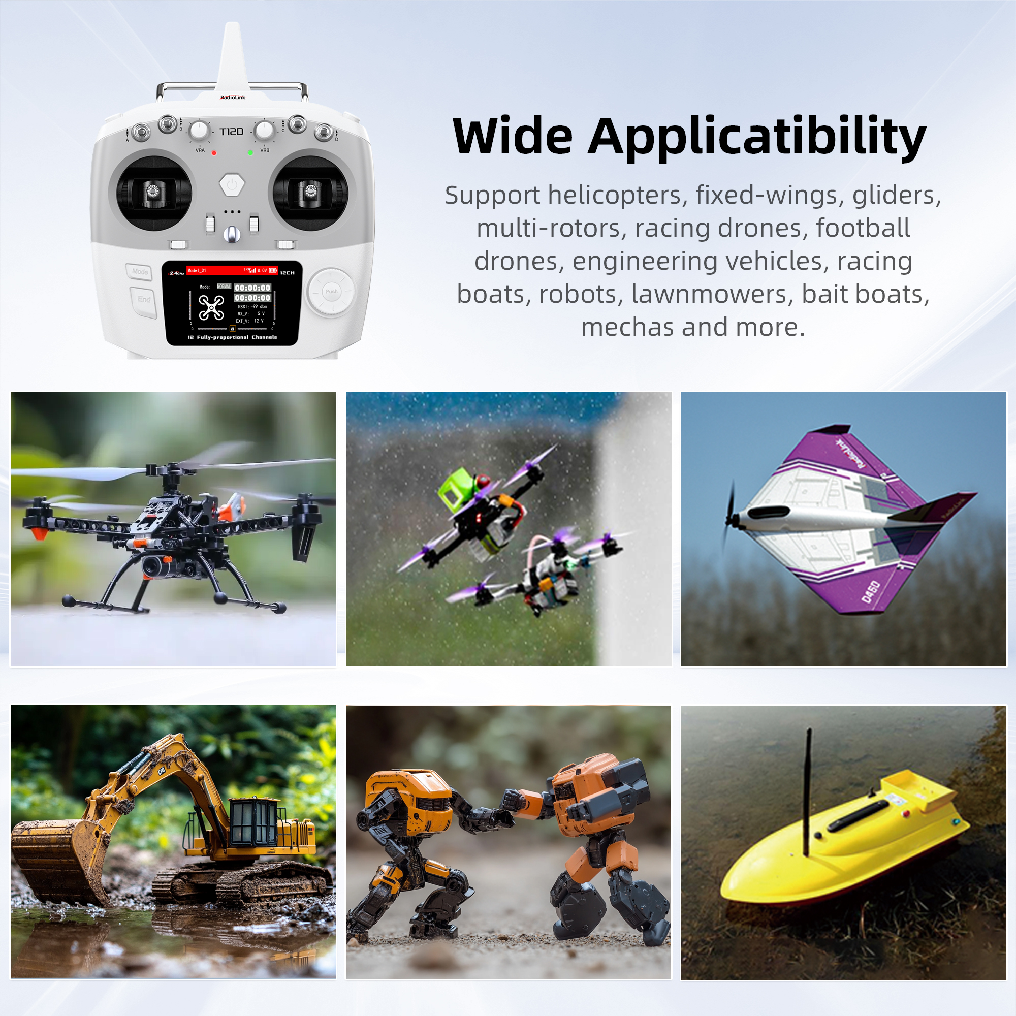 Radiolink T12D ELRS 12 Channel - Drone Gimbal Controller recension och pris