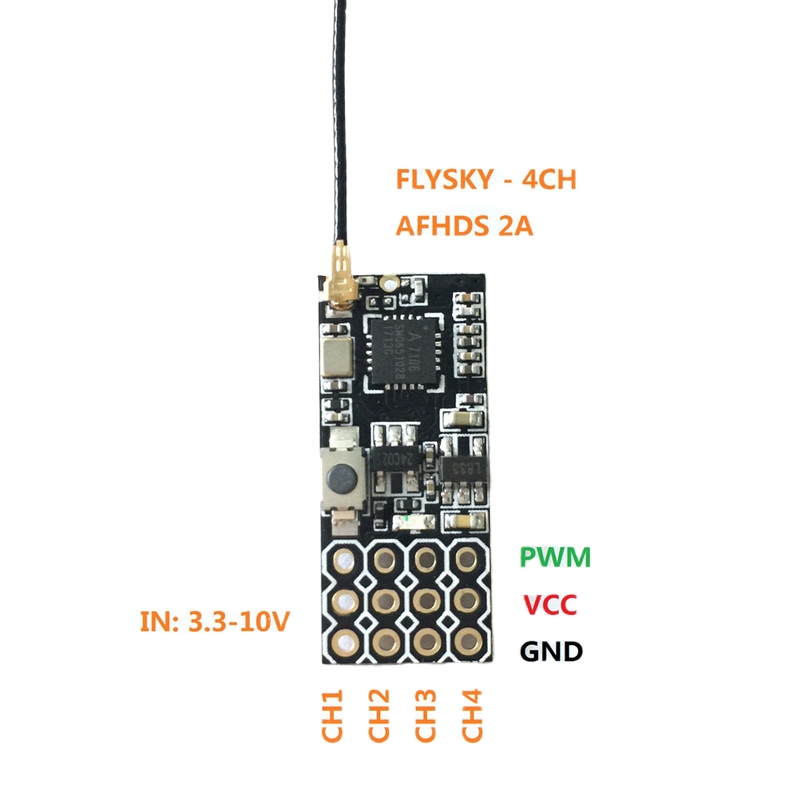 Flysky FS2A Mini Receiver 4CH  - Drone Gimbal Controller recension och pris