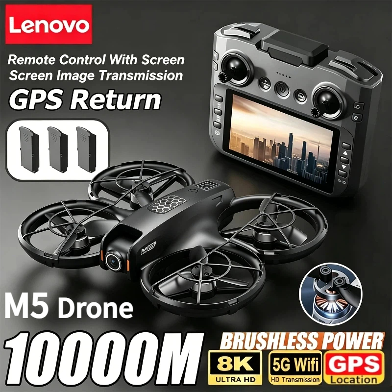 Lenovo M5 Drone 8K Professiona - Drone Gimbal 3 Axis recension och pris
